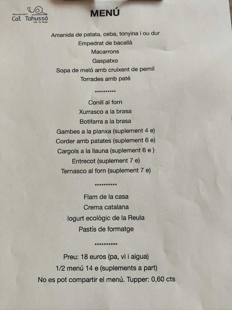 Menu_Restaurant Tahussà_Coll de Nargó_image_1