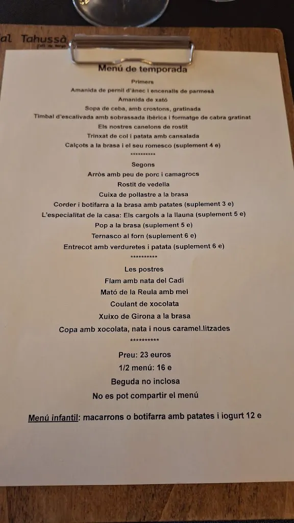 Menu_Restaurant Tahussà_Coll de Nargó_image_4