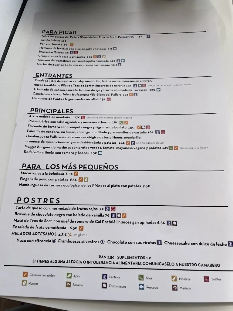 Menu_LO QUIOSC. Restaurant - cocteleria_Conca de Dalt_image_1