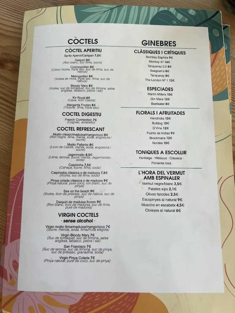 Menu_LO QUIOSC. Restaurant - cocteleria_Conca de Dalt_image_2