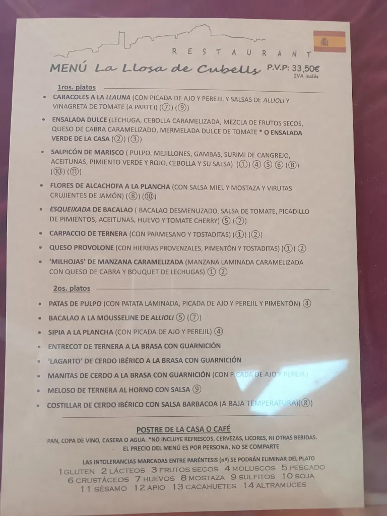 Menu_La Llosa de Cubells_Cubells_image_2