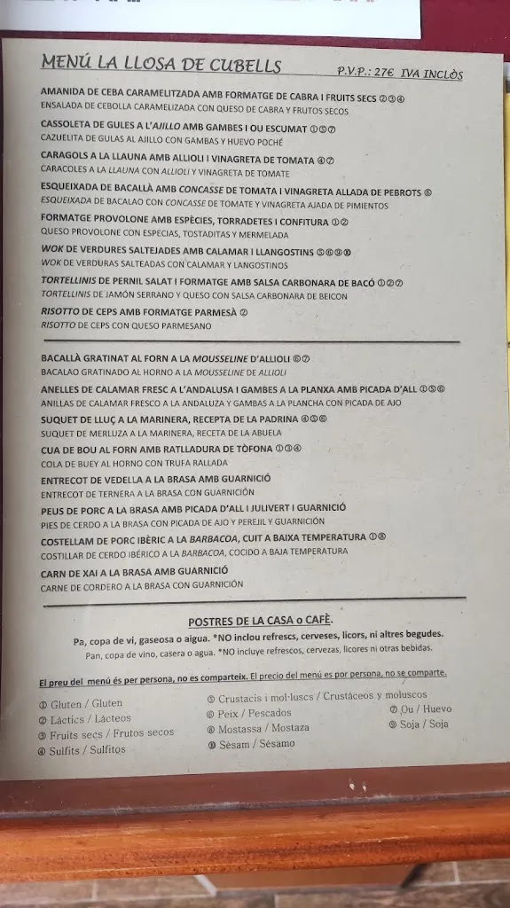 Menu_La Llosa de Cubells_Cubells_image_4
