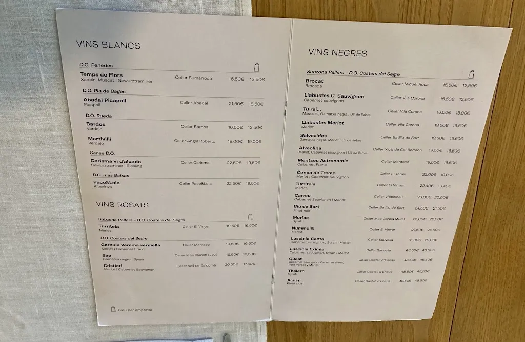 Menu_Restaurant del Llac_Castell de Mur_image_1