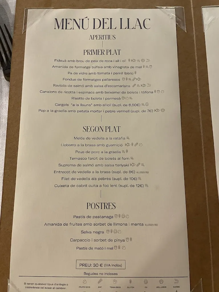 Menu_Restaurant del Llac_Castell de Mur_image_3