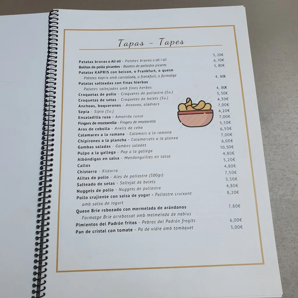 Menu_Frankfurt De La Rambla_Castell de Mur_image_2