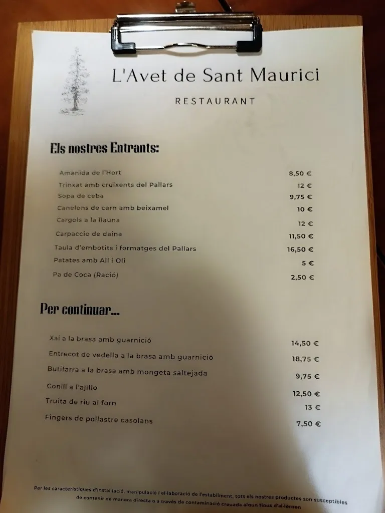 Menu_L'Avet de Sant Maurici_Espot_image_4