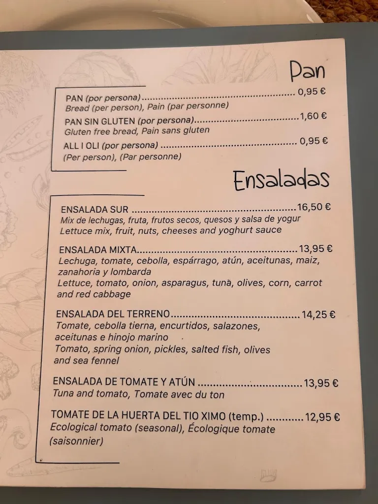 Menu_Restaurante Sur_Granadella La_image_2