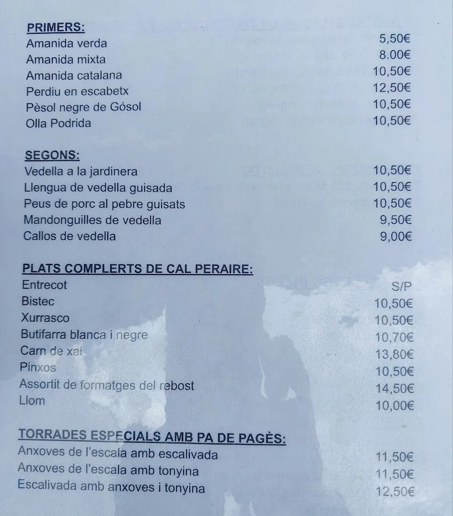Menu_Cal Paraire_Gósol_image_1
