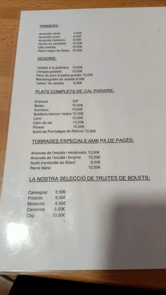Menu_Cal Paraire_Gósol_image_4