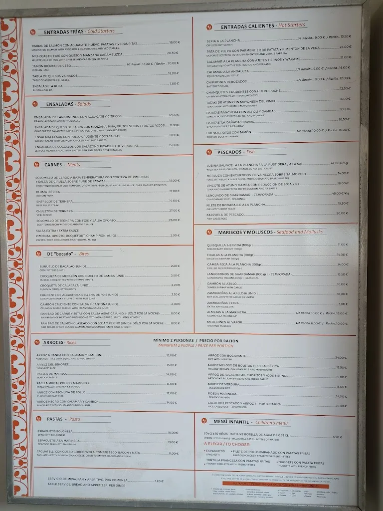 Menu_La Cañada Playa Restaurante_Guardamar del Segura_image_1