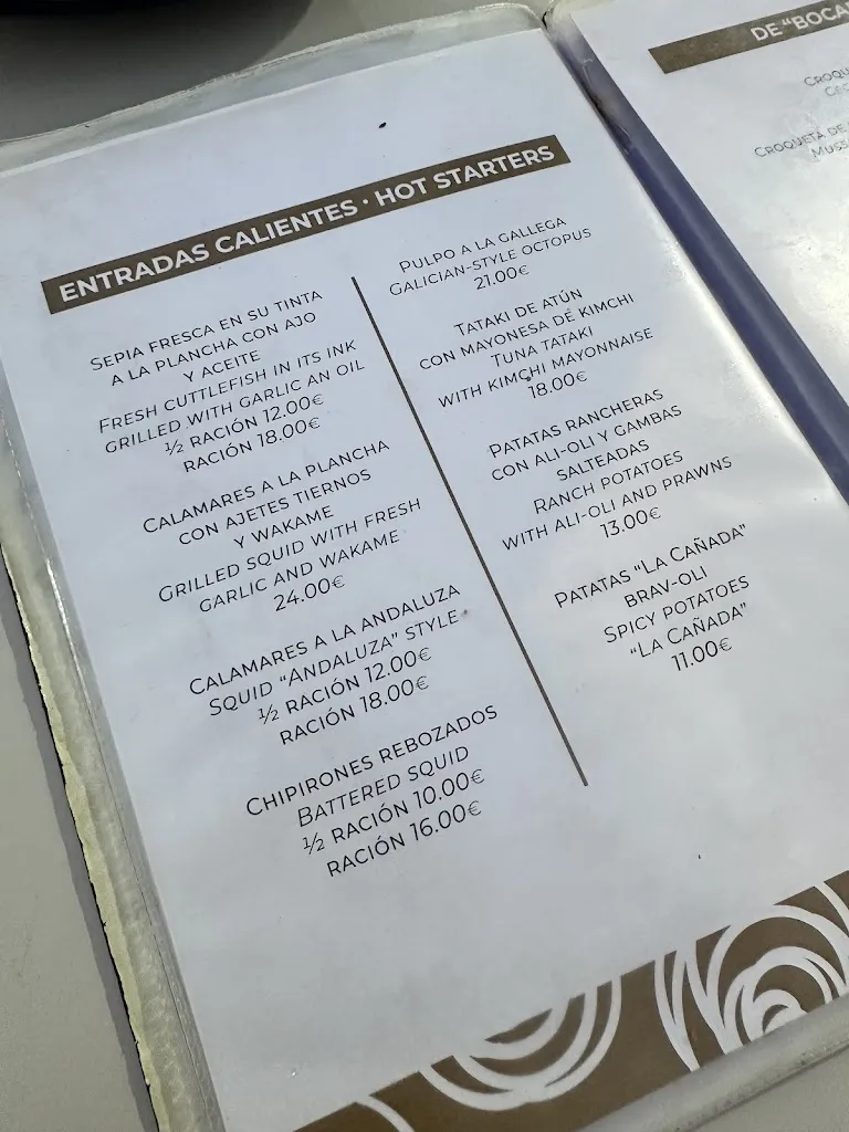 Menu_La Cañada Playa Restaurante_Guardamar del Segura_image_2