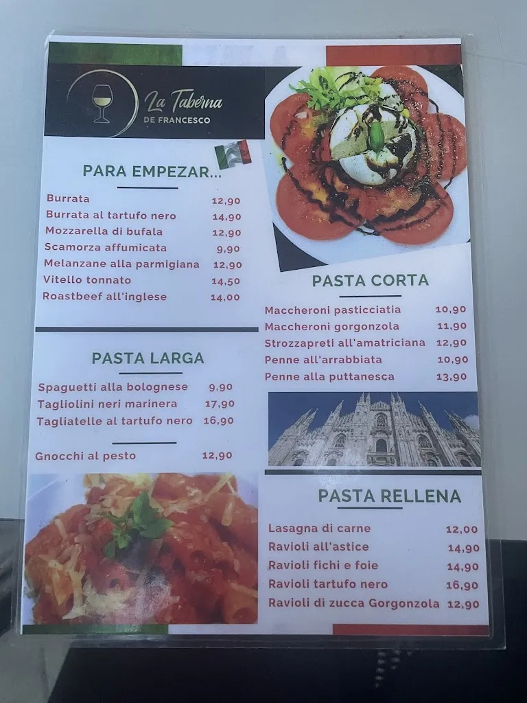 Menu_La taberna de Francesco_Farrera_image_3