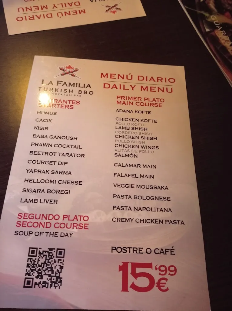 Menu_LA FAMILIA TURKISH BBQ COCTAILBAR_Guardamar del Segura_image_4