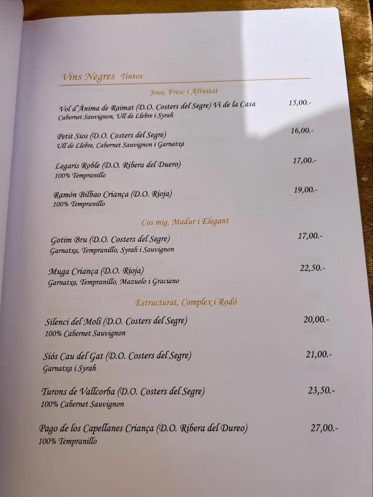 Menu_La Noguera Restaurant | Sant Llorenç de Montgai_Ivars de Noguera_immagine_3