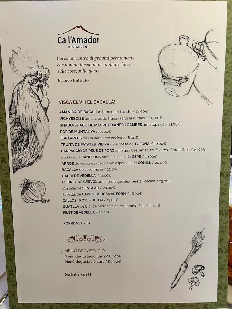 Menu_Restaurant Ca l'Amador_Josa i Tuixén_image_1
