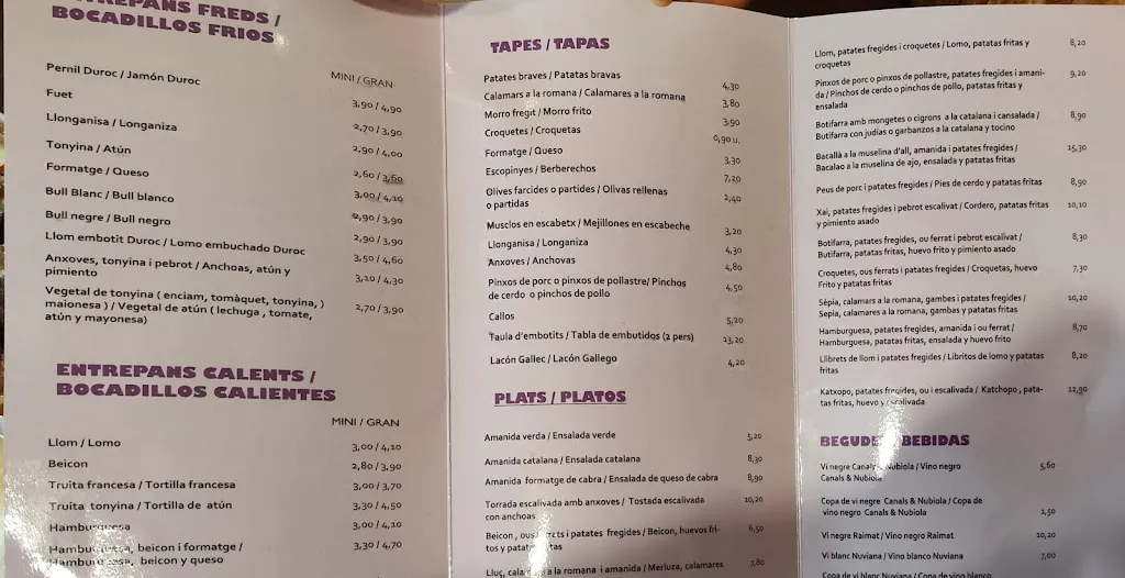 Menu_Bar L'Era Vella_Josa i Tuixén_image_2