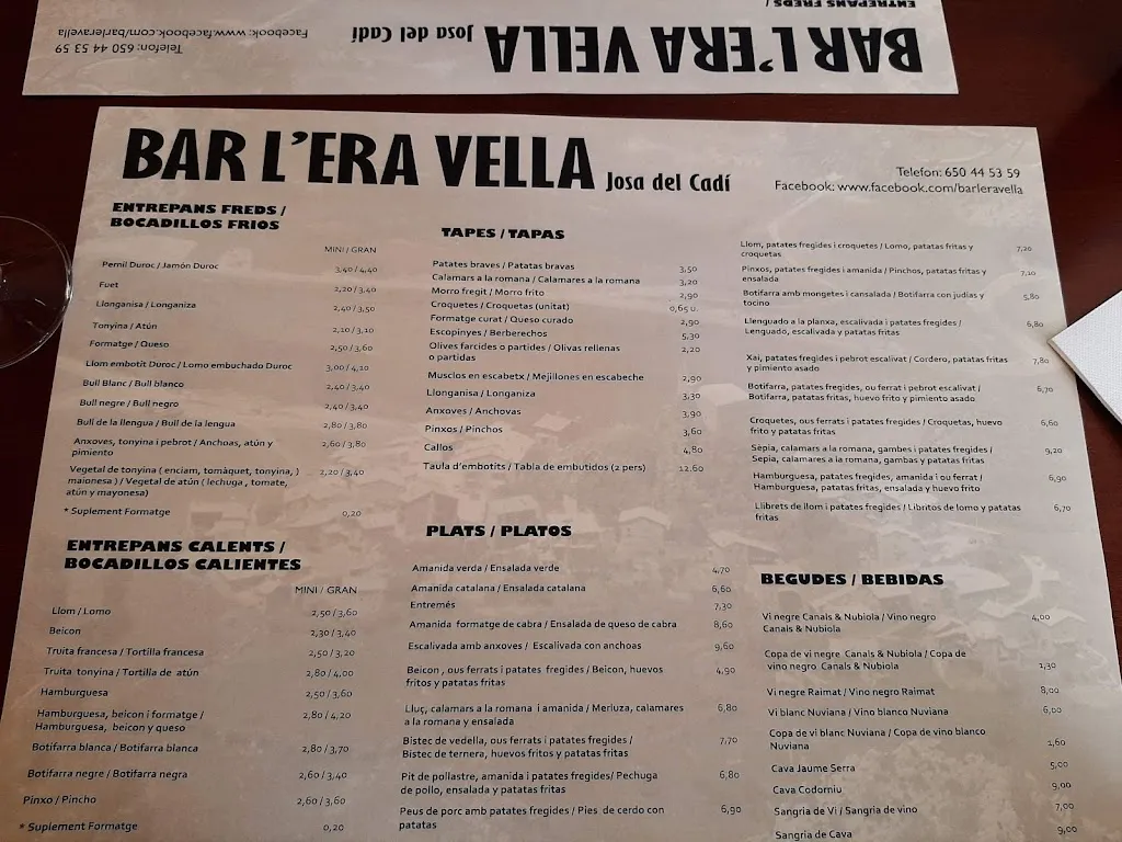 Menu_Bar L'Era Vella_Josa i Tuixén_image_4