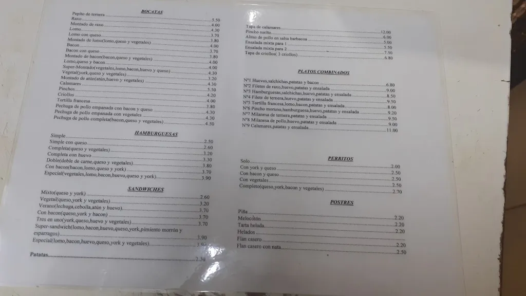 Menu_Mesón Boiro_Boiro_image_2