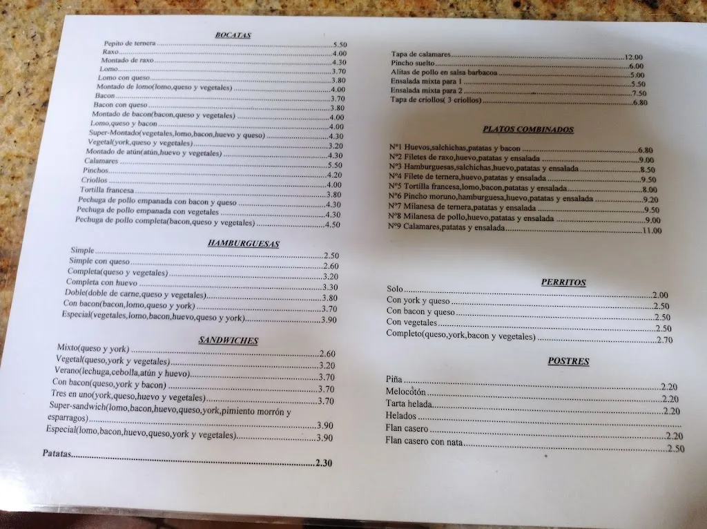 Menu_Mesón Boiro_Boiro_image_4