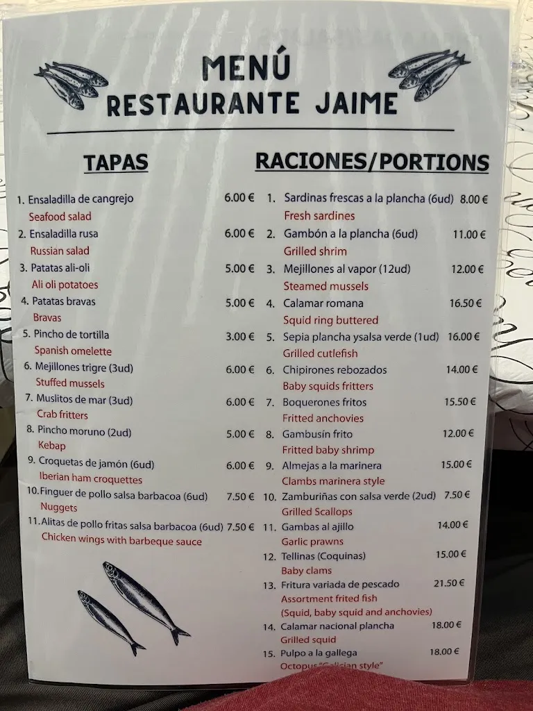 Menu_Jaime Playa_Guardamar del Segura_image_3