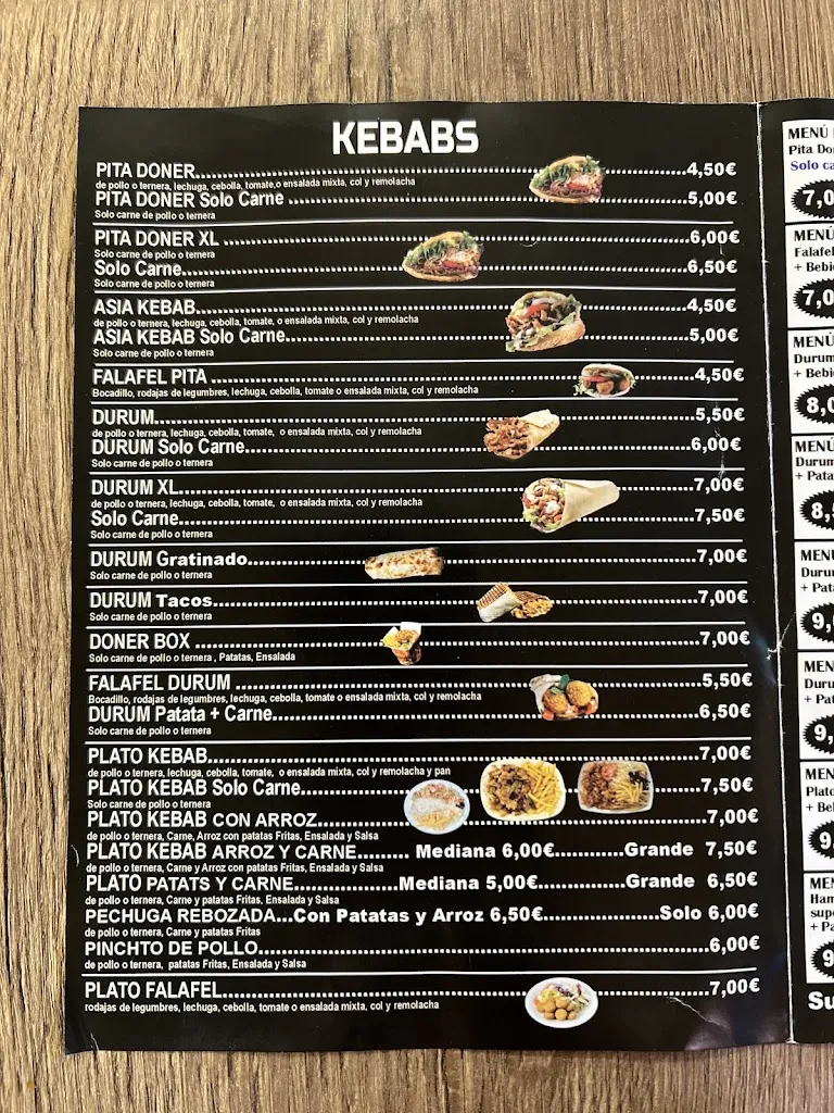 Menu_Elysium doner kebab_Juneda_image_1