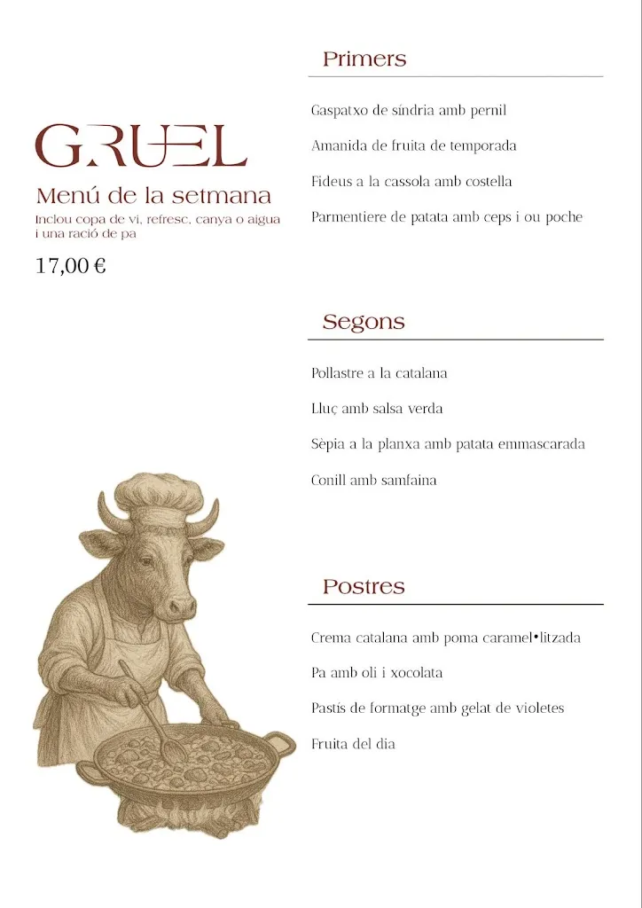 Menu_Gruel Restaurant | Cuina tradicional_Miralcamp_image_1