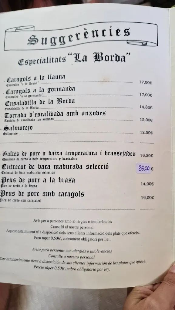 Menu_Restaurant La Borda_Montferrer i Castellbò_image_3