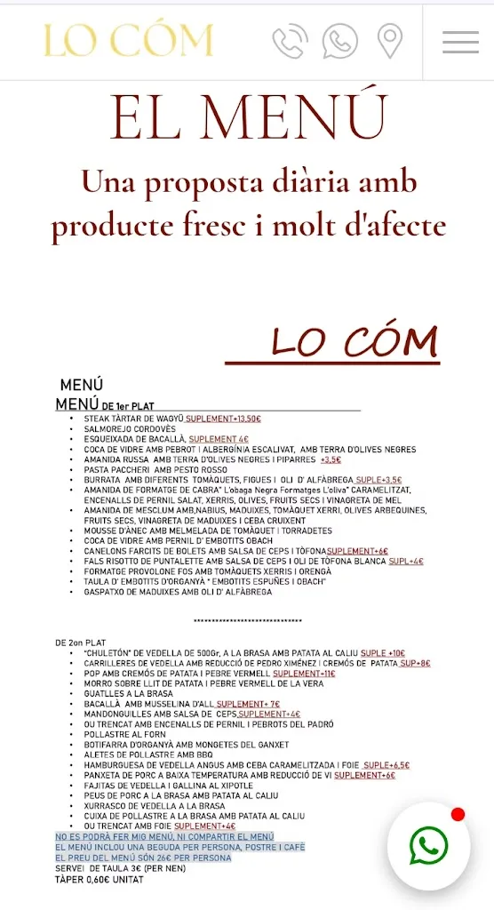 Menu_Restaurant Lo Cóm_Organyà_image_1