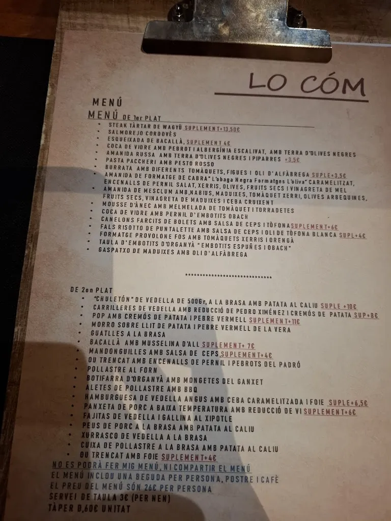 Menu_Restaurant Lo Cóm_Organyà_image_3