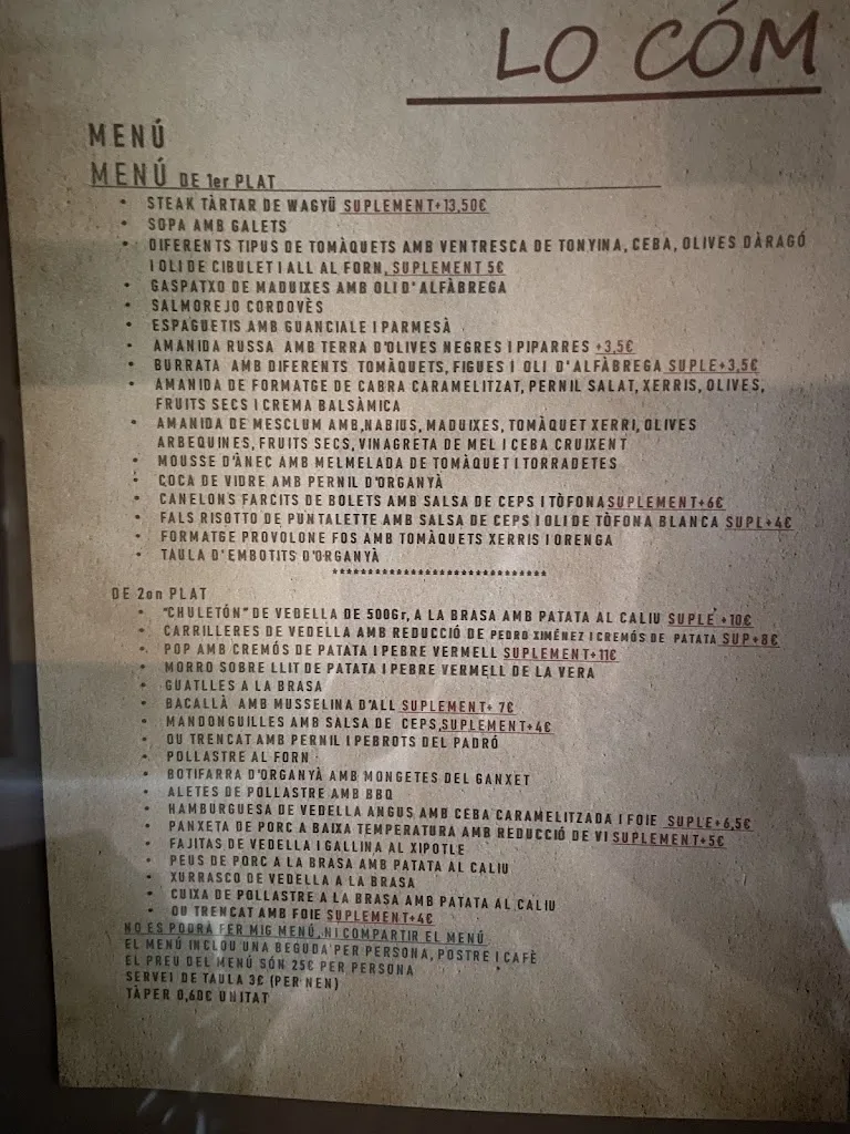 Menu_Restaurant Lo Cóm_Organyà_image_4