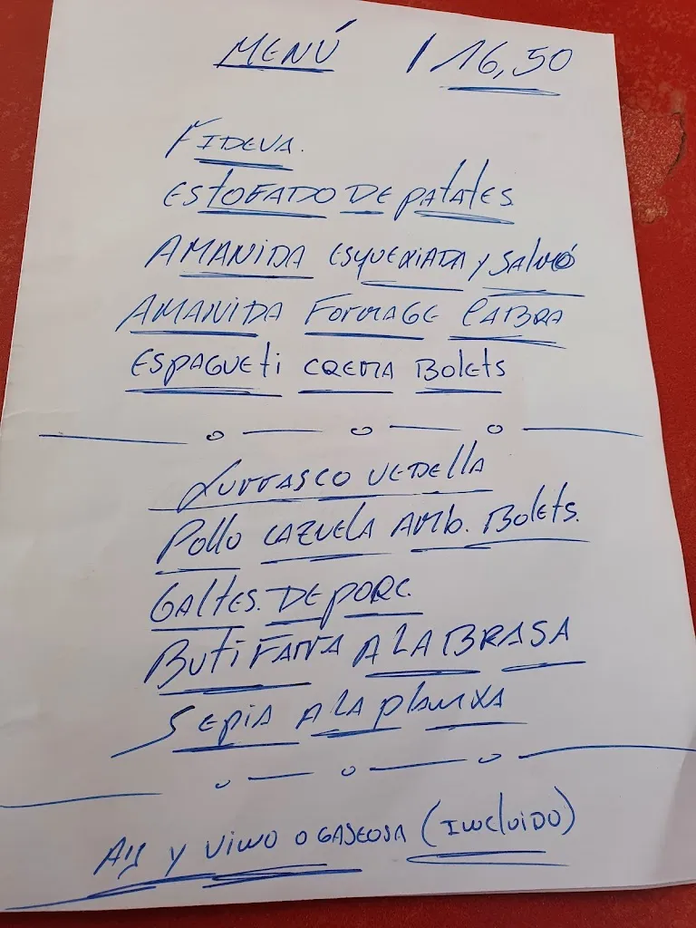 Menu_La Taverna de Organyà_Organyà_image_1
