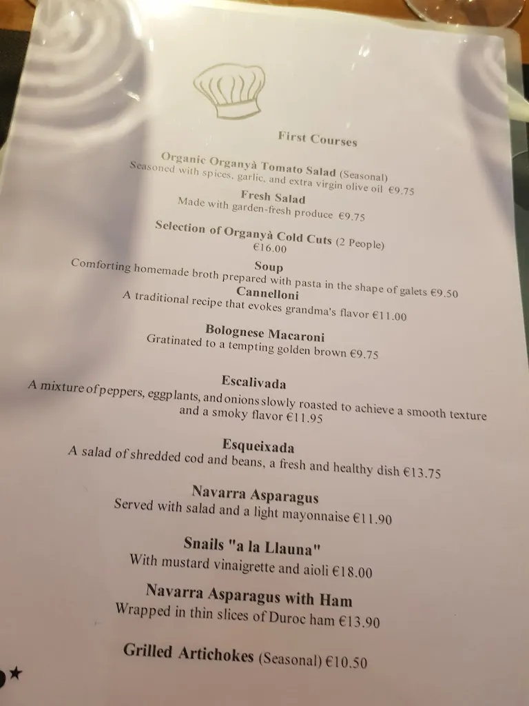 Menu_Restaurant Cal Jesús_Organyà_image_1