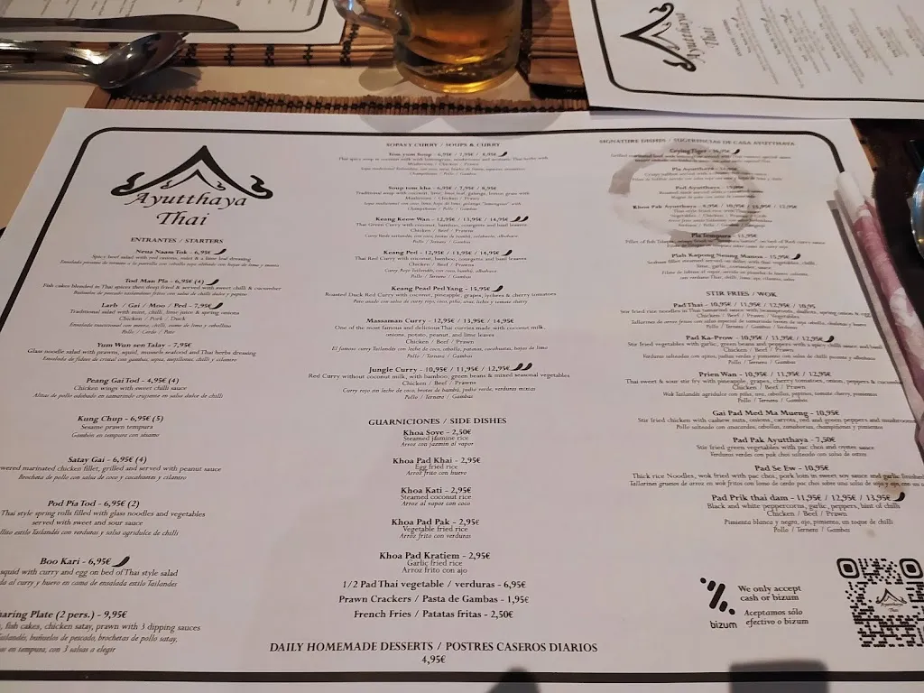 Menu_AYUTTHAYA THAI_Guardamar del Segura_image_2