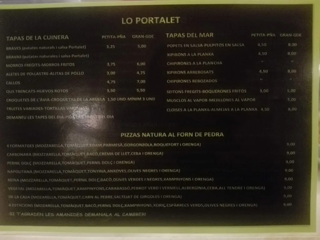 Menu_Lo PORTALET_Os de Balaguer_image_1