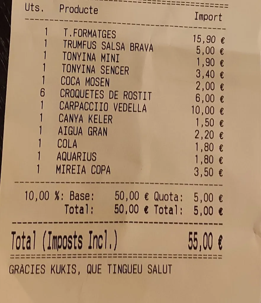 Menü_CAL POLDO XIC_Pinell de Solsonès_Bild_2