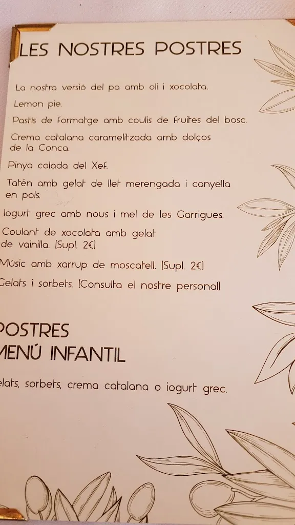 Menu_Els Fogons de la Carme_Pobla de Cérvoles La_image_3