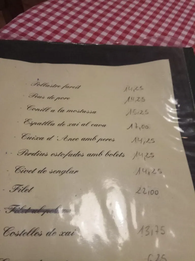 Menu_La Taverna dels Noguers_Pont de Bar El_immagine_4