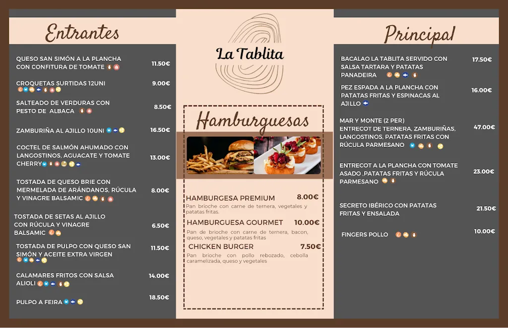 Menu_La Tablita_Boiro_image_1