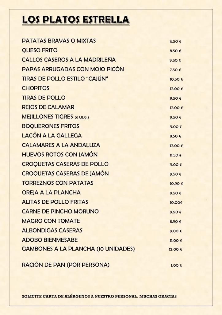 Menu_CERVECERIA EL PEAJE_Pont de Bar El_image_3