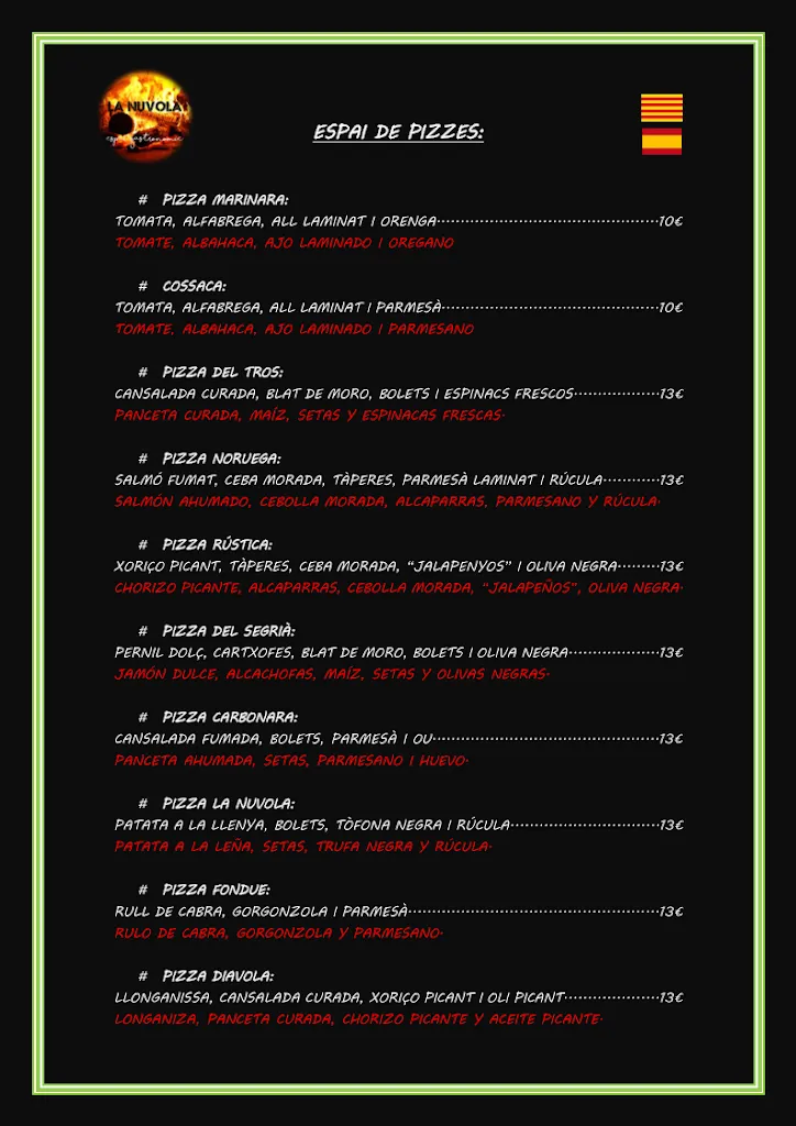 Menu_La Nuvola | Puigverd de Lleida_Puigverd dAgramunt_image_1