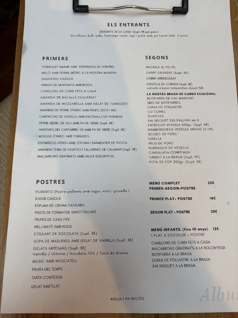 Menu_Albus Restaurant_Rialp_image_3