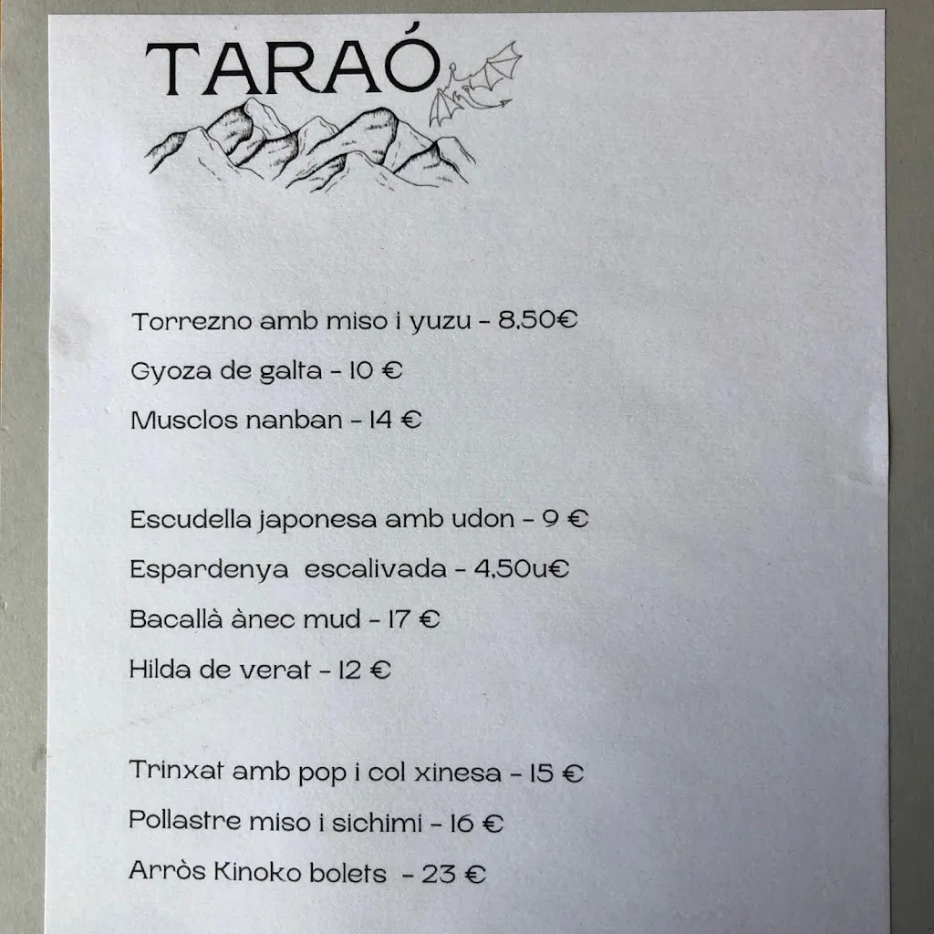Menu_Taraó Restaurant_Ribera dUrgellet_image_3