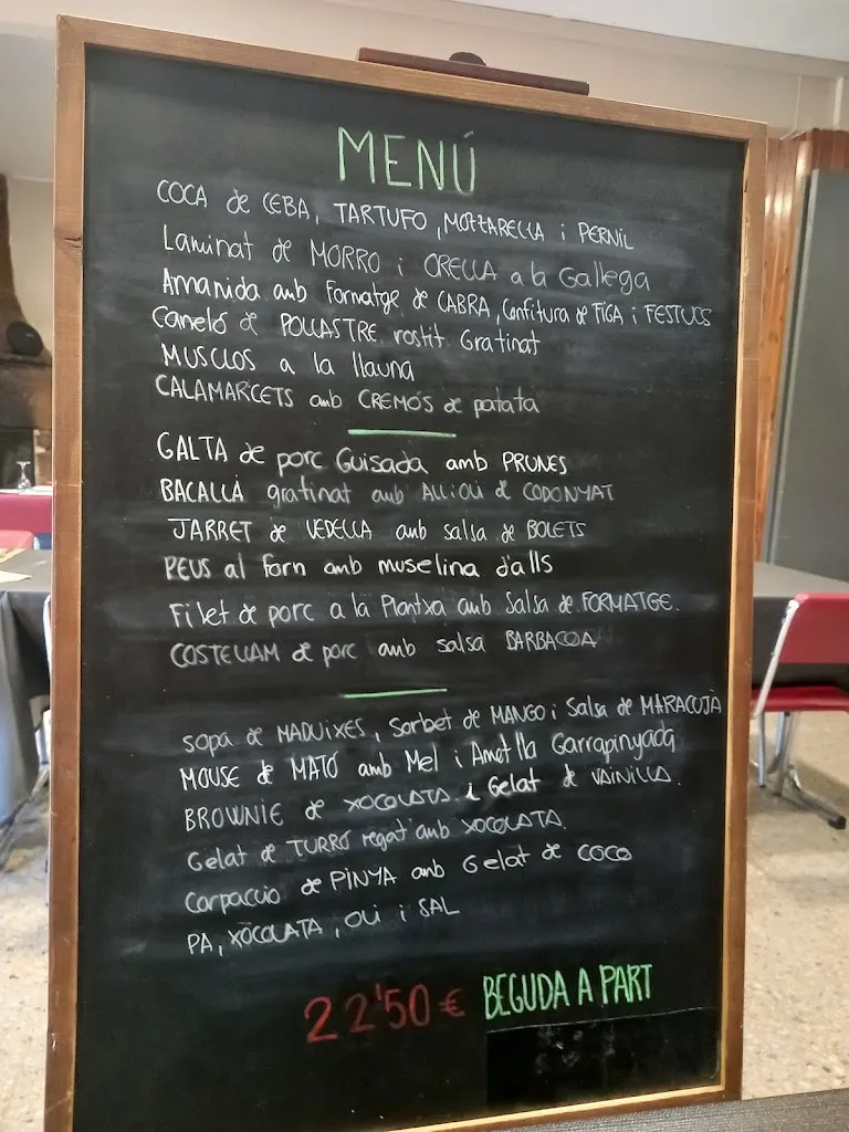 Menu_Restaurant La Mallola_Sanaüja_image_2