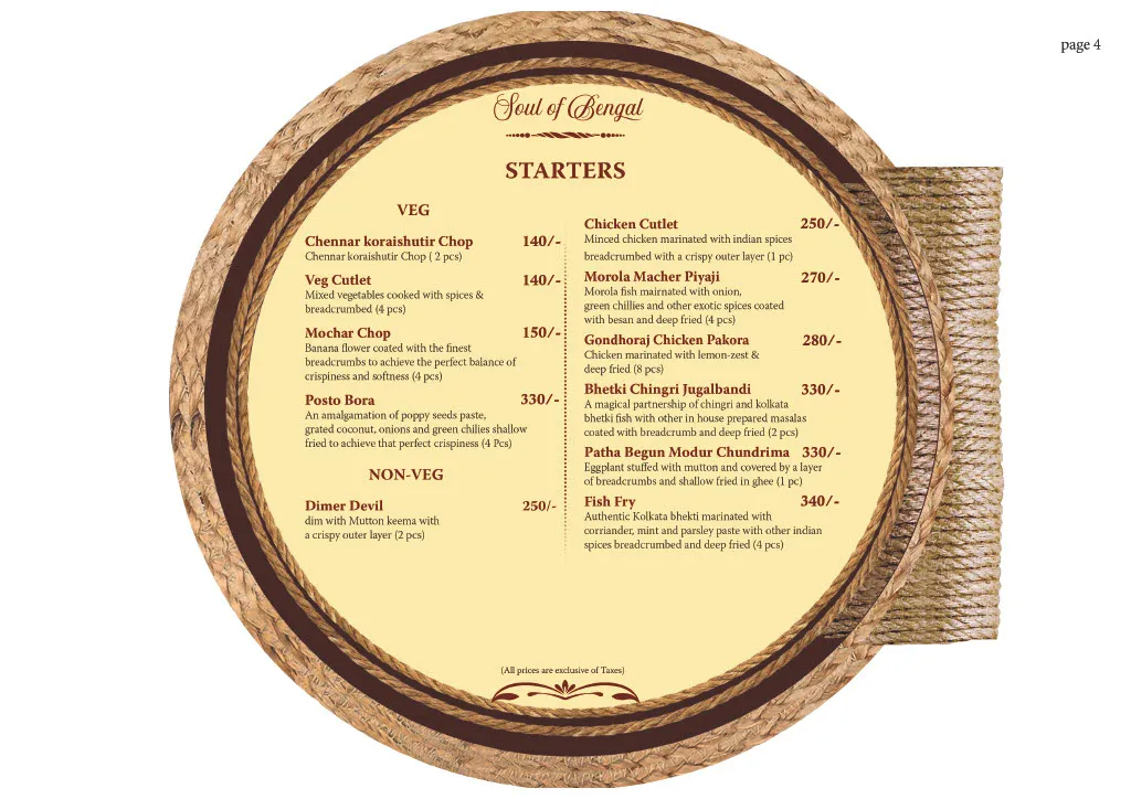 Menu_Soul of Bengal - Malda_Maldà_image_2