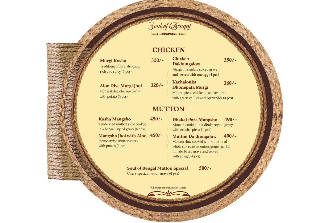 Menu_Soul of Bengal - Malda_Maldà_image_3