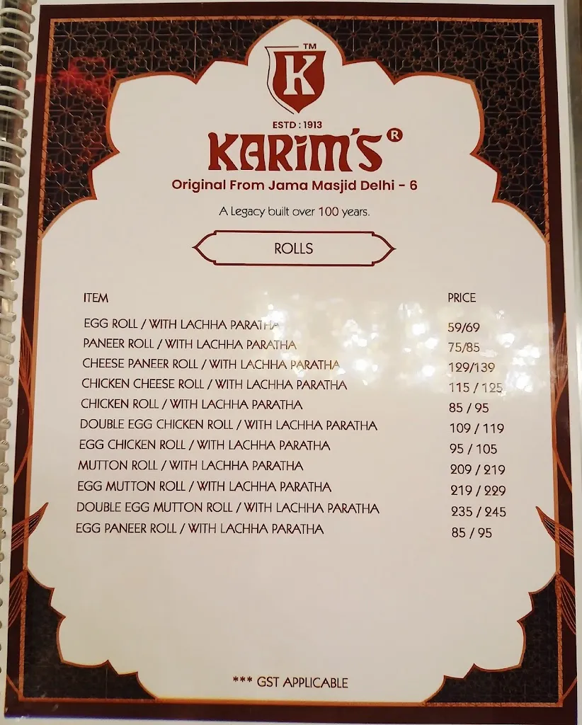 Menu_Karim's - Malda_Maldà_image_2
