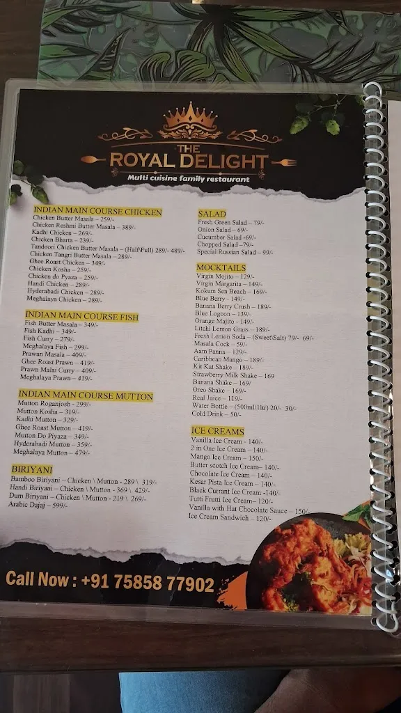 Menu_The Royal Delight দ্য রয়্যাল ডিলাইট_Maldà_image_4