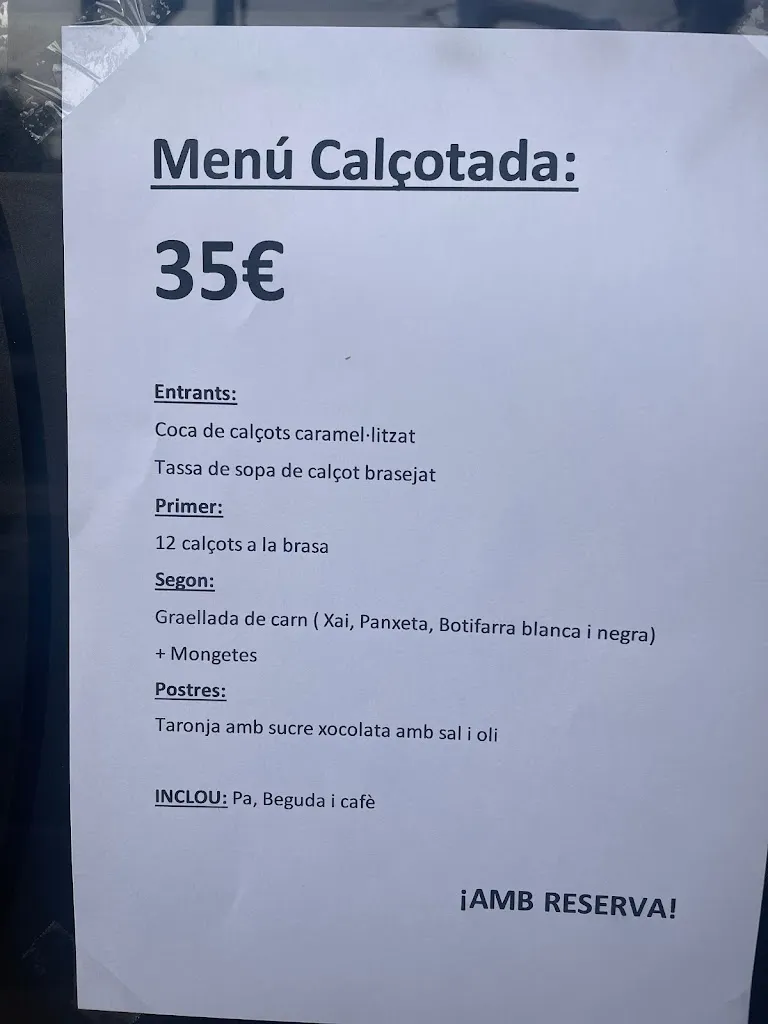 Menu_Bar Restaurant Ca la Maria_Sant Guim de Freixenet_image_1