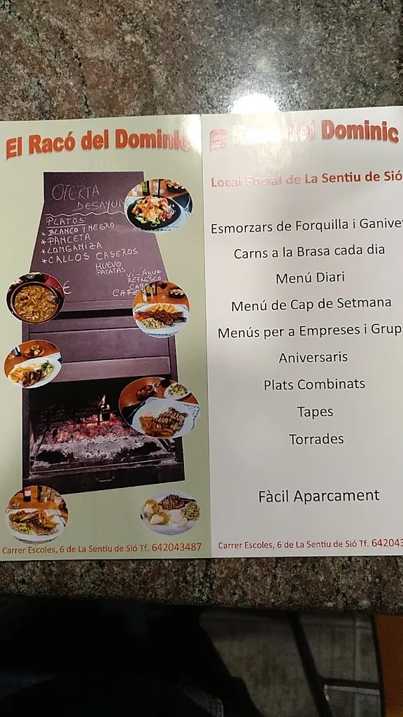 Menu_El Racó de Dominic_Sentiu de Sió La_image_2