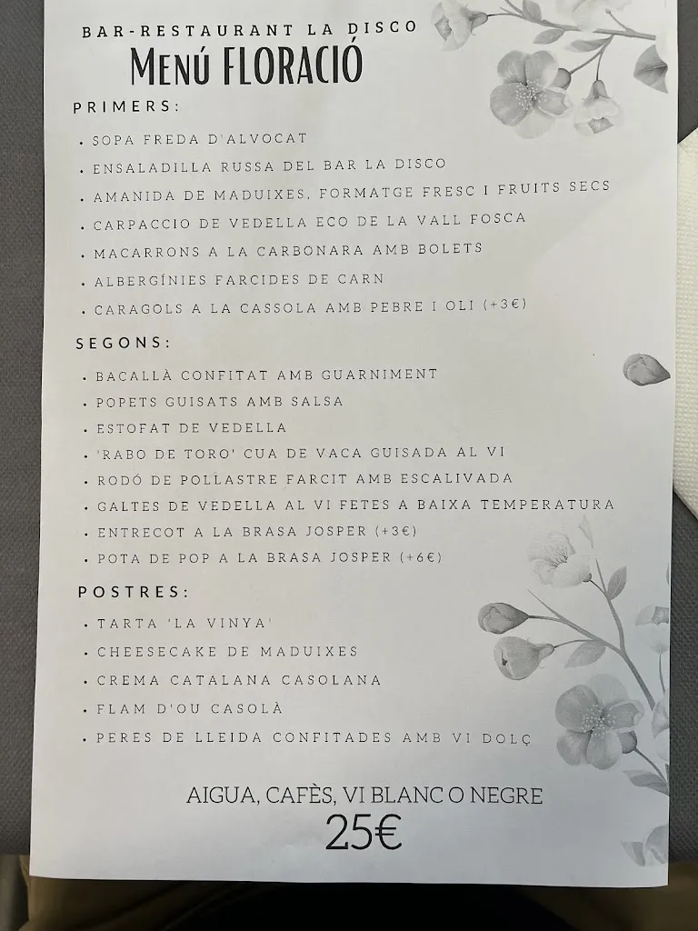 Menu_Restaurant La Disco Seròs_Seròs_image_2